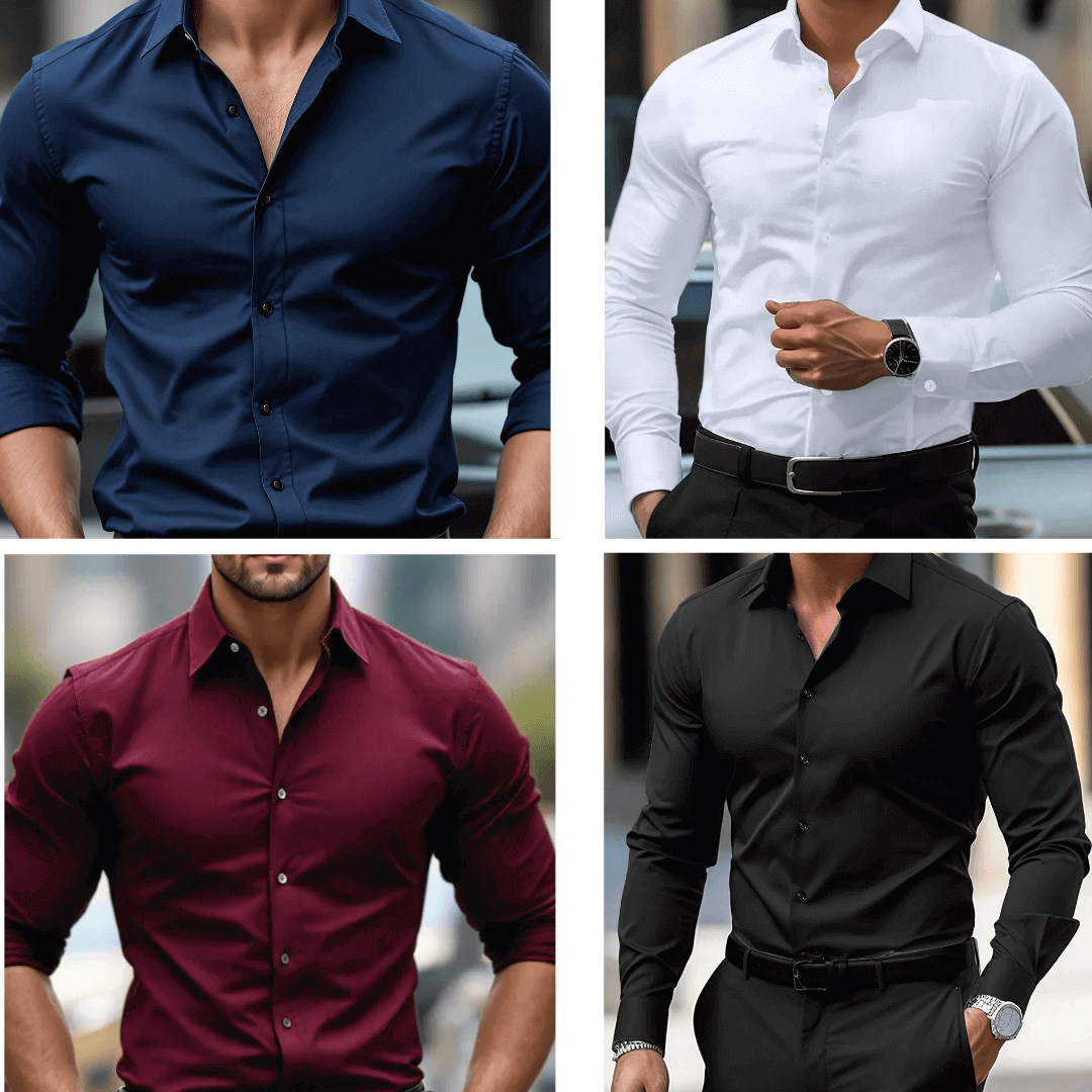 Remsen Oxford — Wrinkle-Resistant Cotton Shirt with Athletic Fit