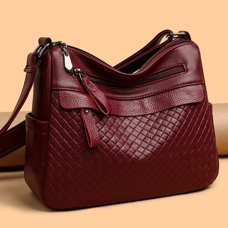 Norla — Quilted Leather Crossbody Bag with Smartphone Pocket