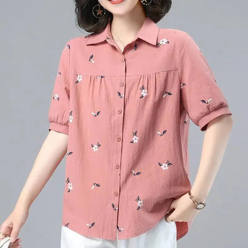 Puff Sleeve Linen Top™ — Stay Cool, Command Attention, Own Every Moment