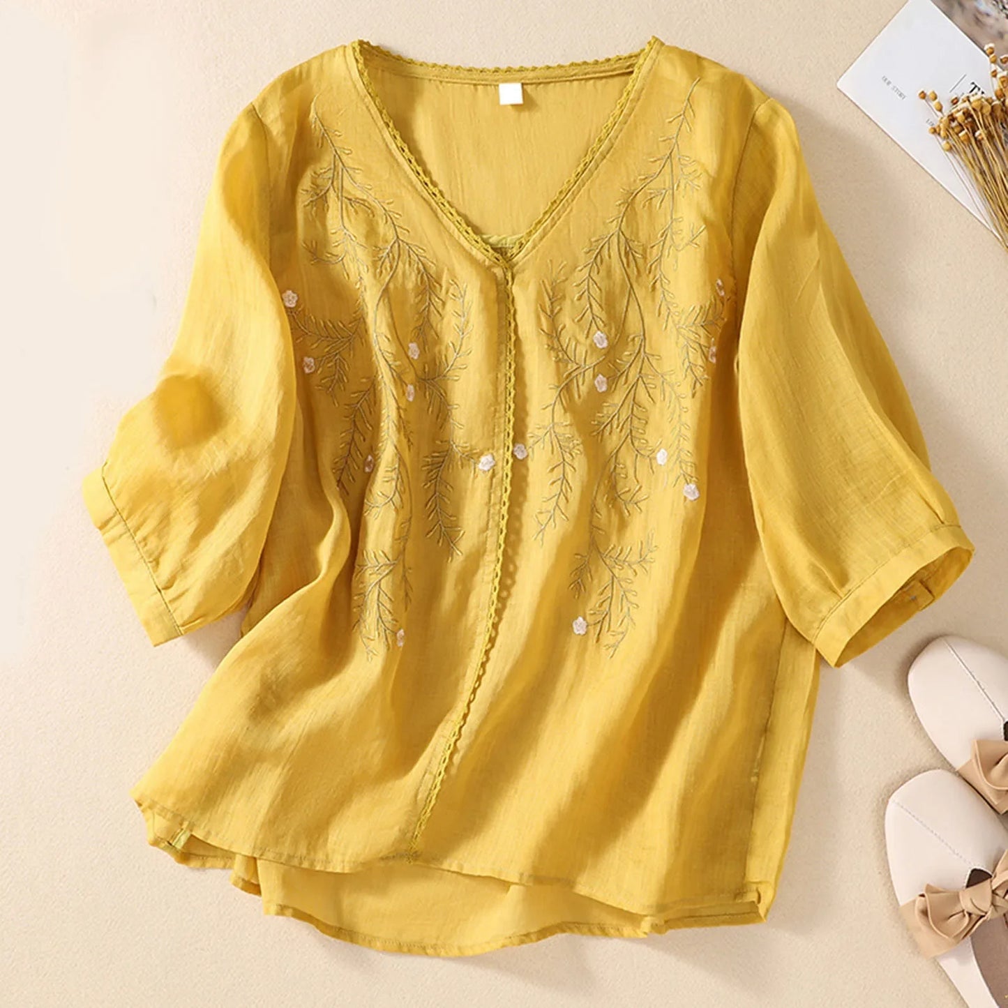 ZephyraLuxe™ Shirt — Wrap Yourself in Breezy Luxury and Effortless Elegance