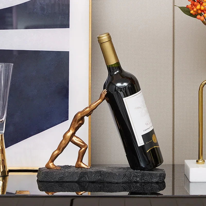 Atlas Wine Holder™ — Turn Every Bottle Into a Bold Statement of Luxury and Style