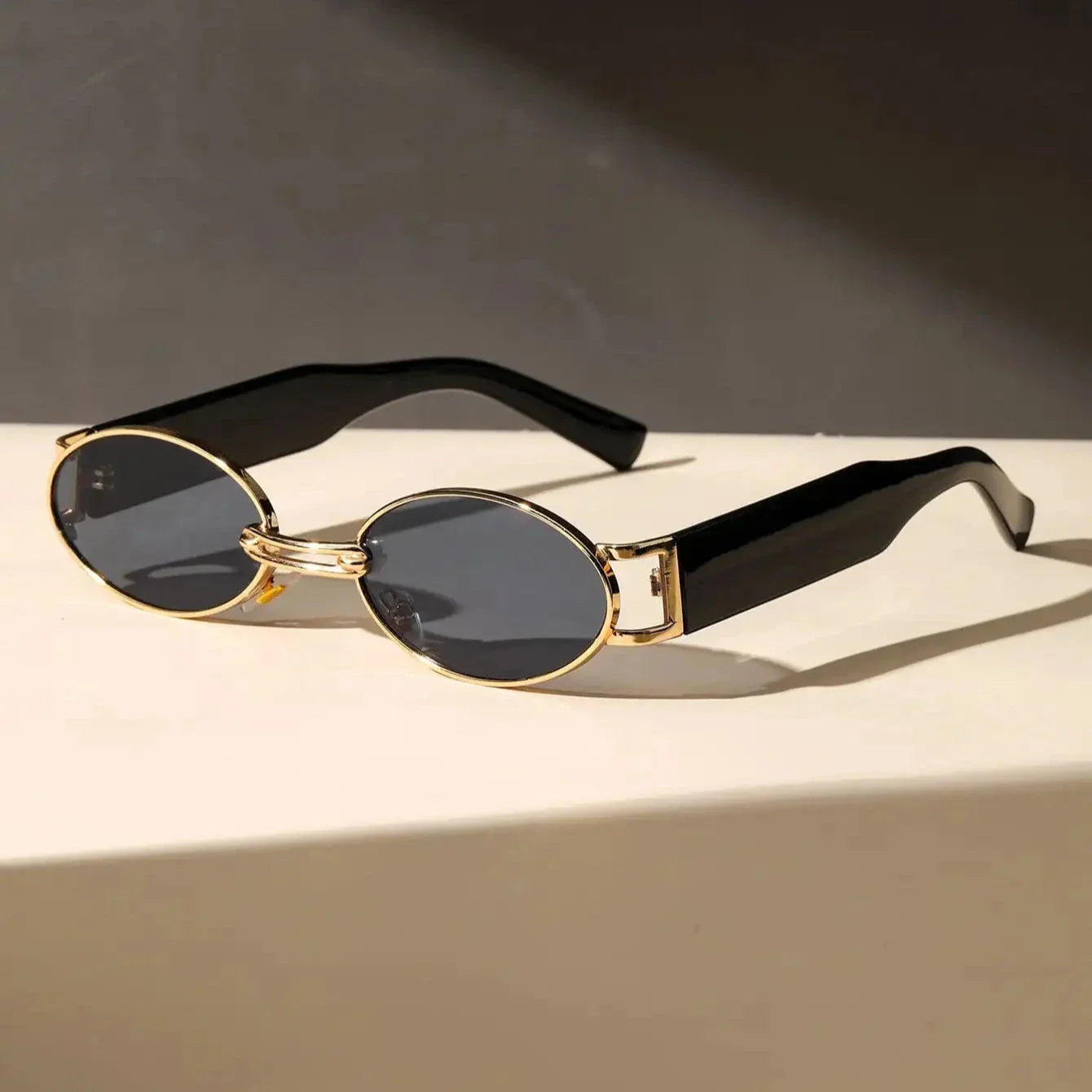 Liora — Oval Frame Sunglasses with UV Protection and Adjustable Fit