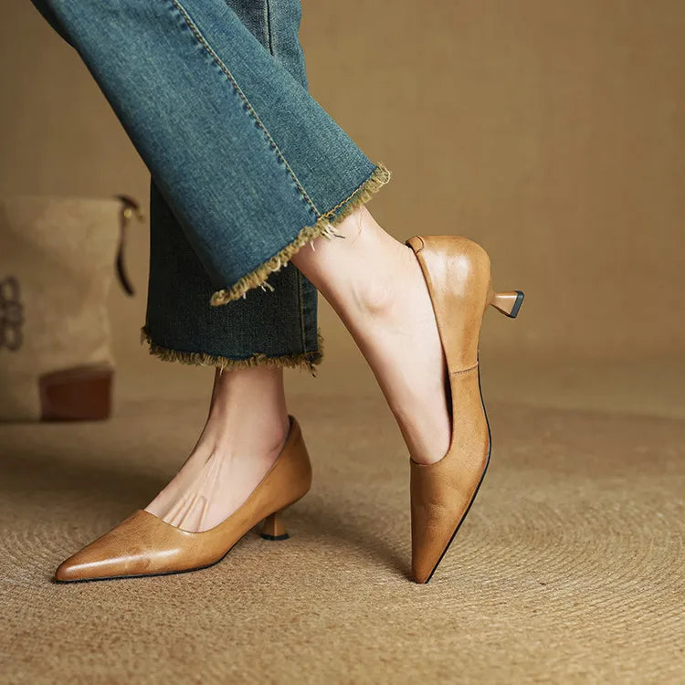 Premium Leather Pumps™ — Unleash All-Day Power and Effortless Elegance