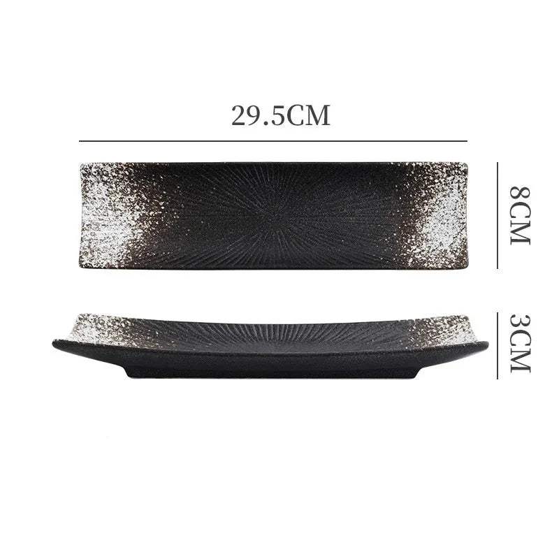 Liora — Minimalist Ceramic Sushi Plate with Elegant Design