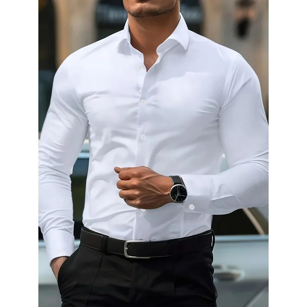 Remsen Oxford — Wrinkle-Resistant Cotton Shirt with Athletic Fit