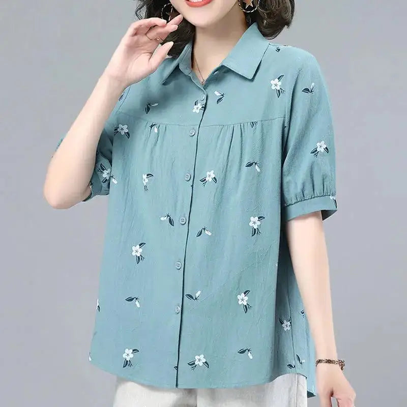 Puff Sleeve Linen Top™ — Stay Cool, Command Attention, Own Every Moment