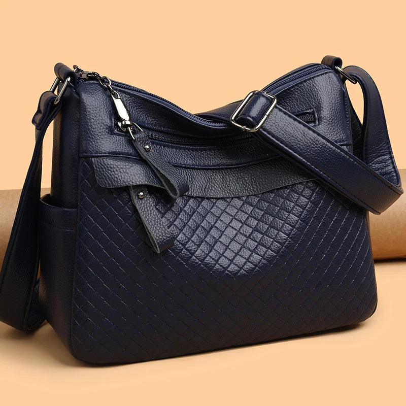 Norla — Quilted Leather Crossbody Bag with Smartphone Pocket