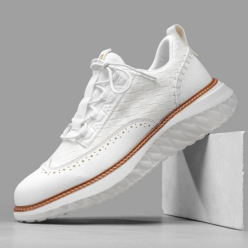 Elynto — Lightweight Genuine Leather Sneakers with Orthopedic Support