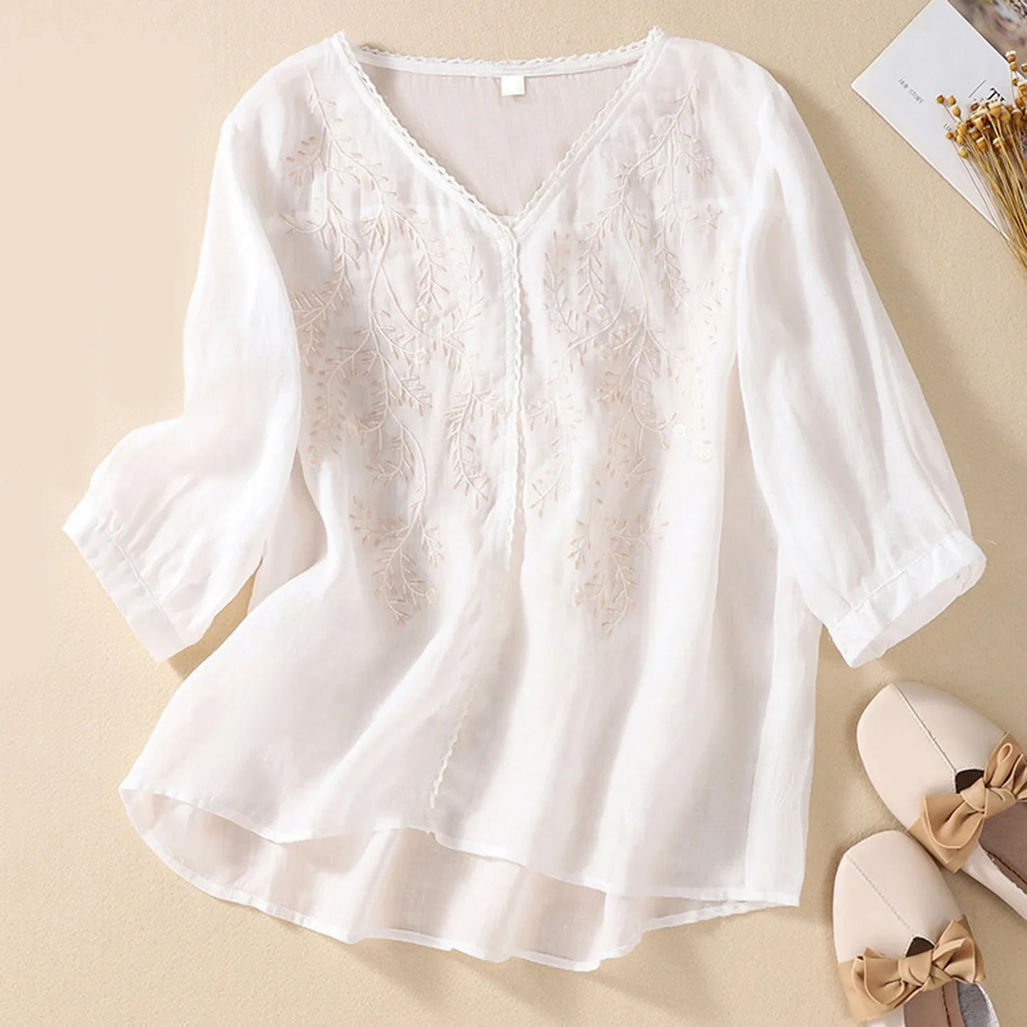 ZephyraLuxe™ Shirt — Wrap Yourself in Breezy Luxury and Effortless Elegance