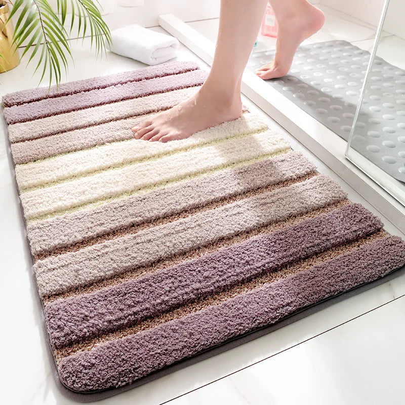 Liora — Organic Cashmere Bath Rug with Non-Slip Backing