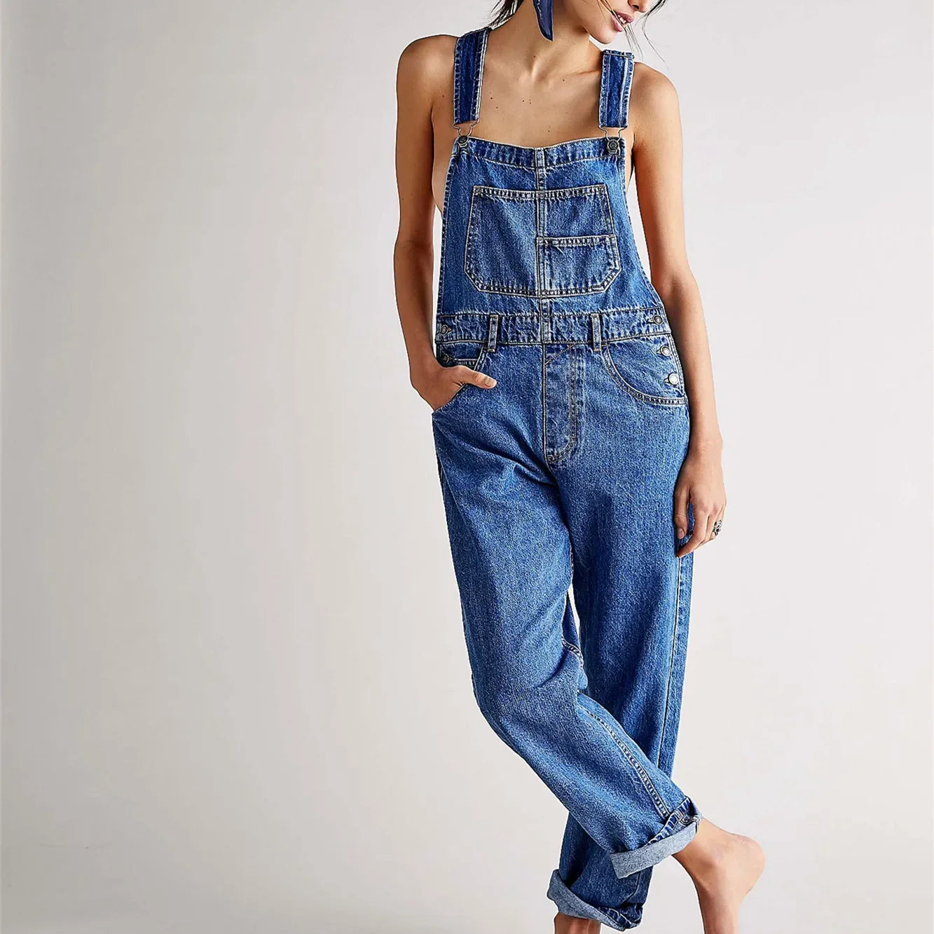 Vistara Overalls — Comfortable Flexible Denim with Adjustable Straps