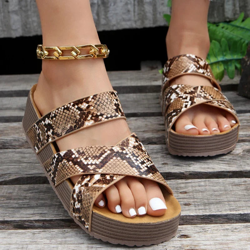 Norla — Braided Cork Platform Sandals with Cushioned Support
