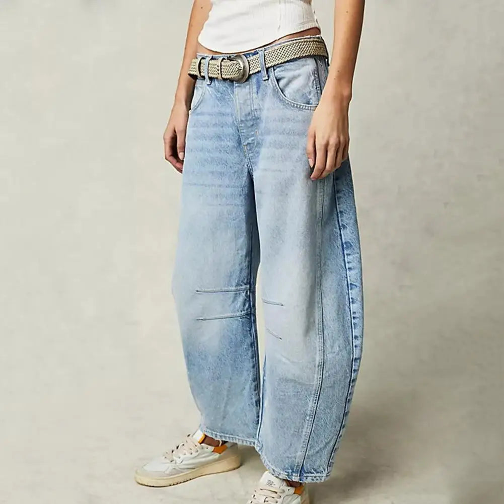 Larenis Wide Leg Jeans — Comfortable Stretch Denim with Retro Fit
