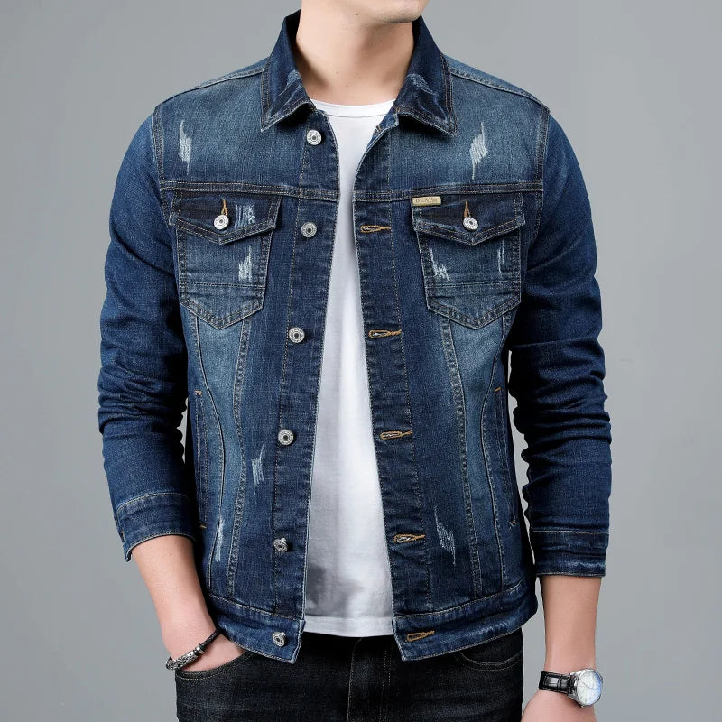 Bone-Hard Denim Jacket™ — Command Respect with Every Powerful Fade and Unstoppable Edge