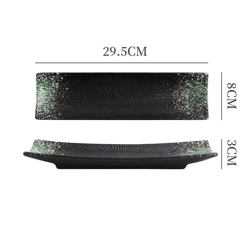 Liora — Minimalist Ceramic Sushi Plate with Elegant Design