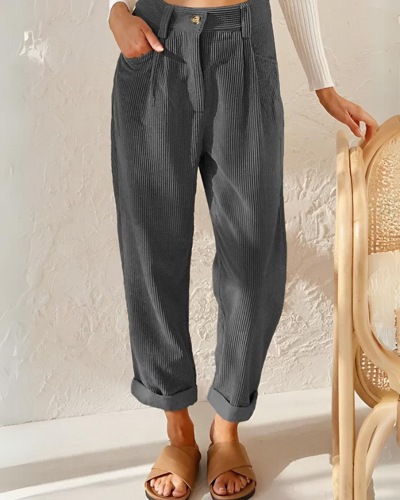 Renly — Comfortable Corduroy Trousers with Lightweight Fit