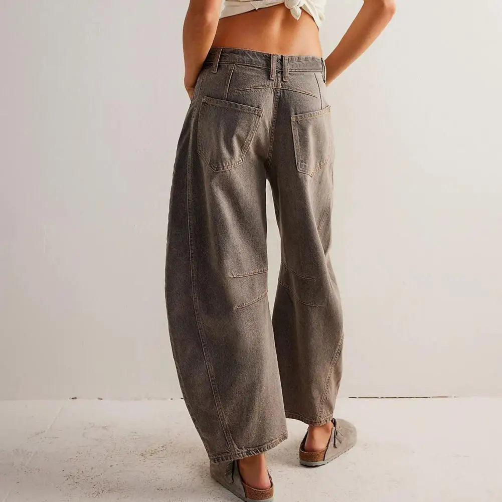 Larenis Wide Leg Jeans — Comfortable Stretch Denim with Retro Fit