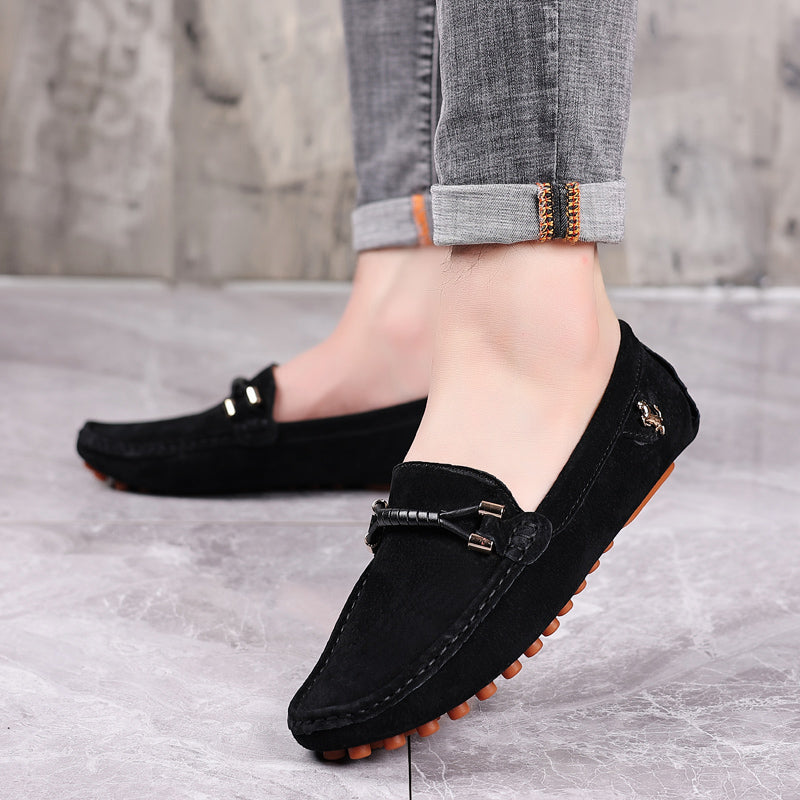 Velorio — Premium Suede Loafers with Cushioned Comfort and Metallic Accents