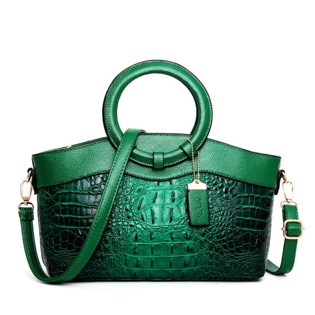 Norla — Vintage Croc Handbag with Convertible Design