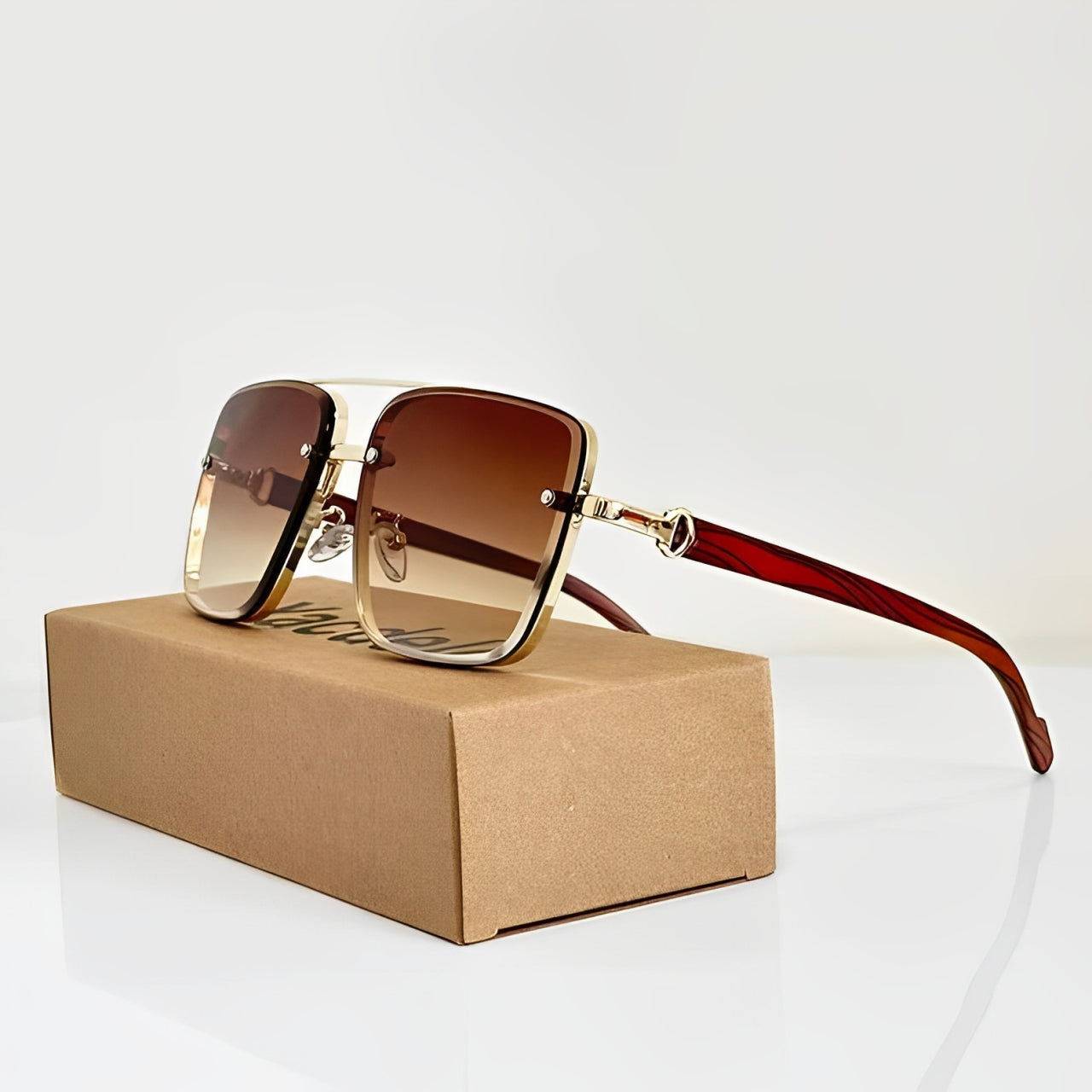 Lorian Aviator Sunglasses — UV400 Protection with Adjustable Fit