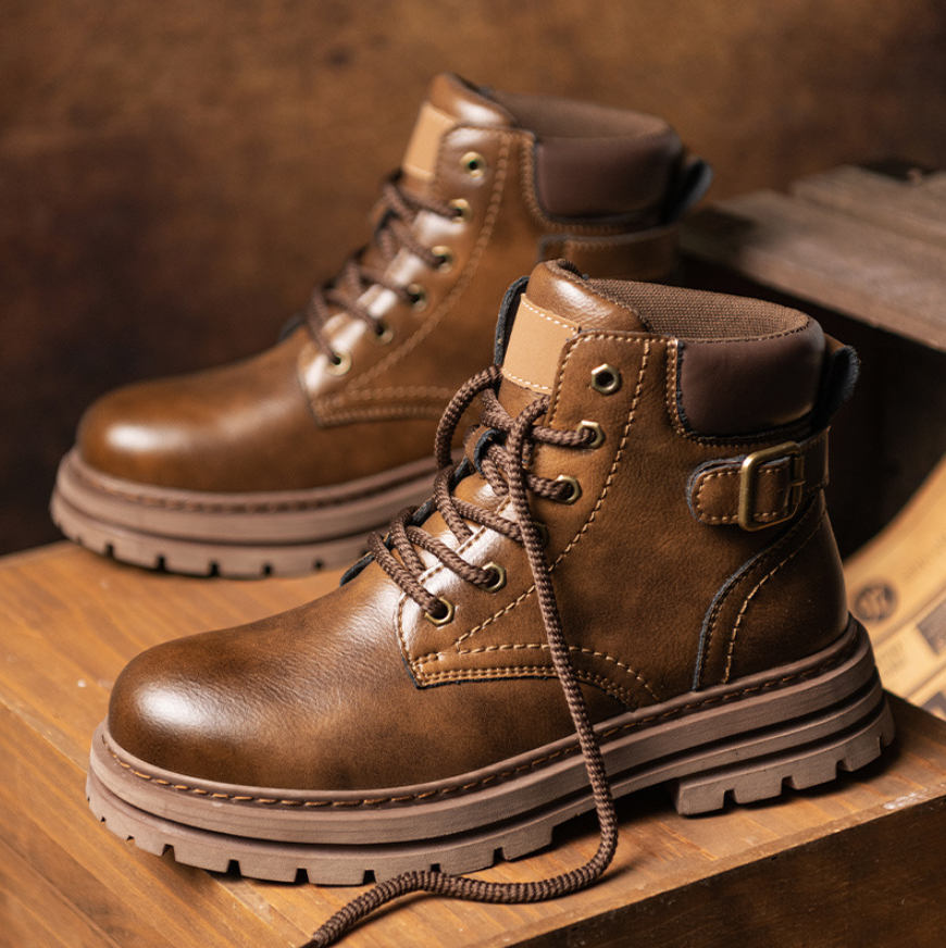 Norla Boots — Genuine Leather Durable Casual Boots with Adjustable Buckle