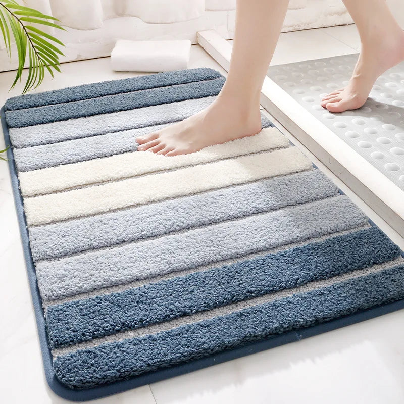 Liora — Organic Cashmere Bath Rug with Non-Slip Backing