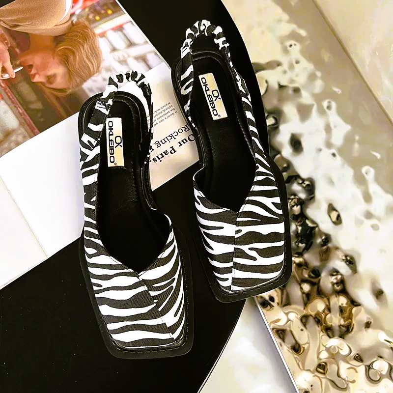 Renleya — Sculptural Slingback Flats with Eco Leather Upper
