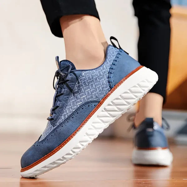 Elynto — Lightweight Genuine Leather Sneakers with Orthopedic Support
