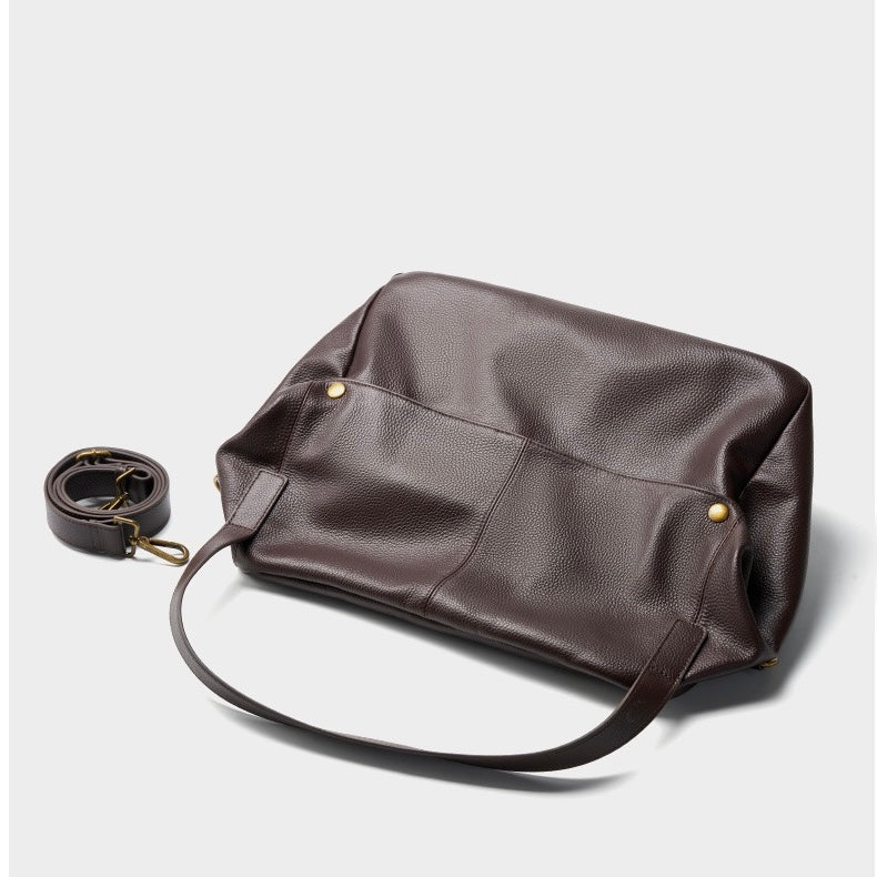 Lioren — Women's Genuine Leather Soft Minimalist Casual Tote Bag
