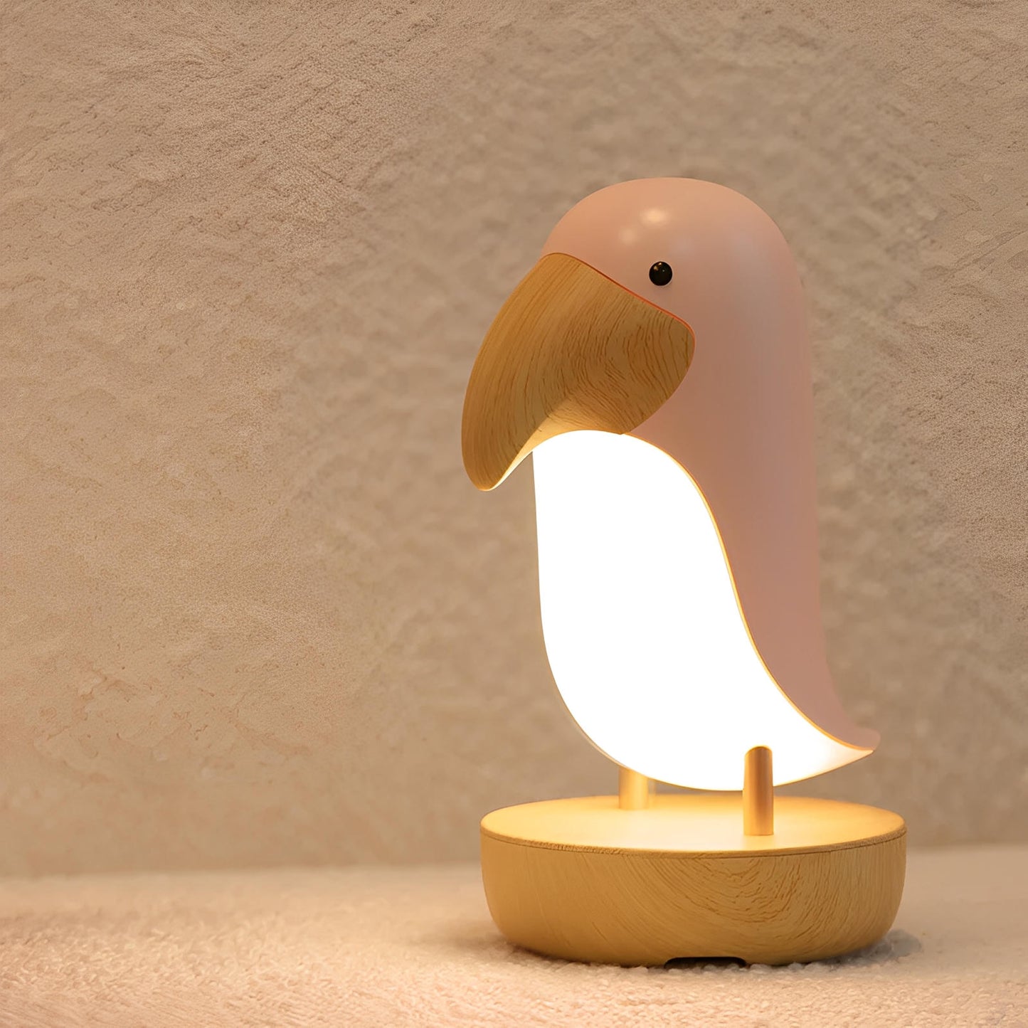 Norla — Minimalist Bird Night Light with USB Rechargeable Battery