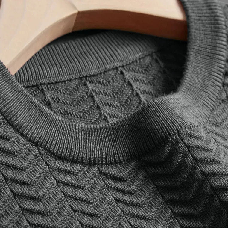 Chevron Jacquard Knit Tee™ — Own Every Moment with Vintage Swagger and Unstoppable Comfort