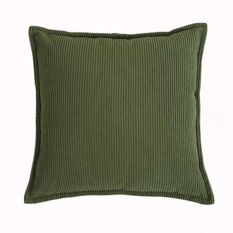 Velora — Ribbed Corduroy Throw Pillow with Earthy Tones