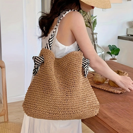 Kaelen — Handwoven Eco-Friendly Carryall Bag with Magnetic Closure