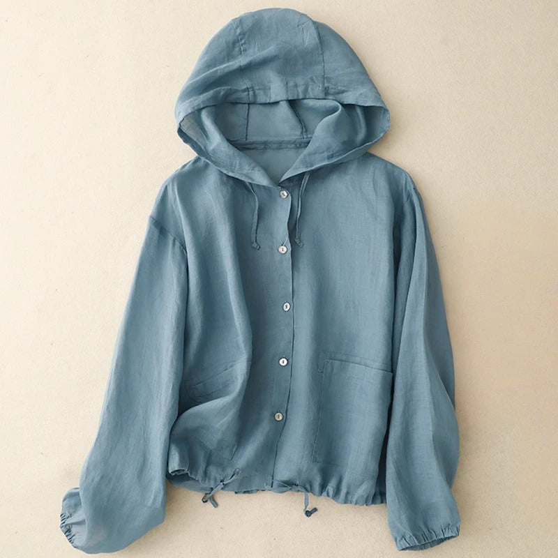Featherlight Linen Hoodie™ — Stay Fresh, Sweat-Free, and Stunning All Day Long