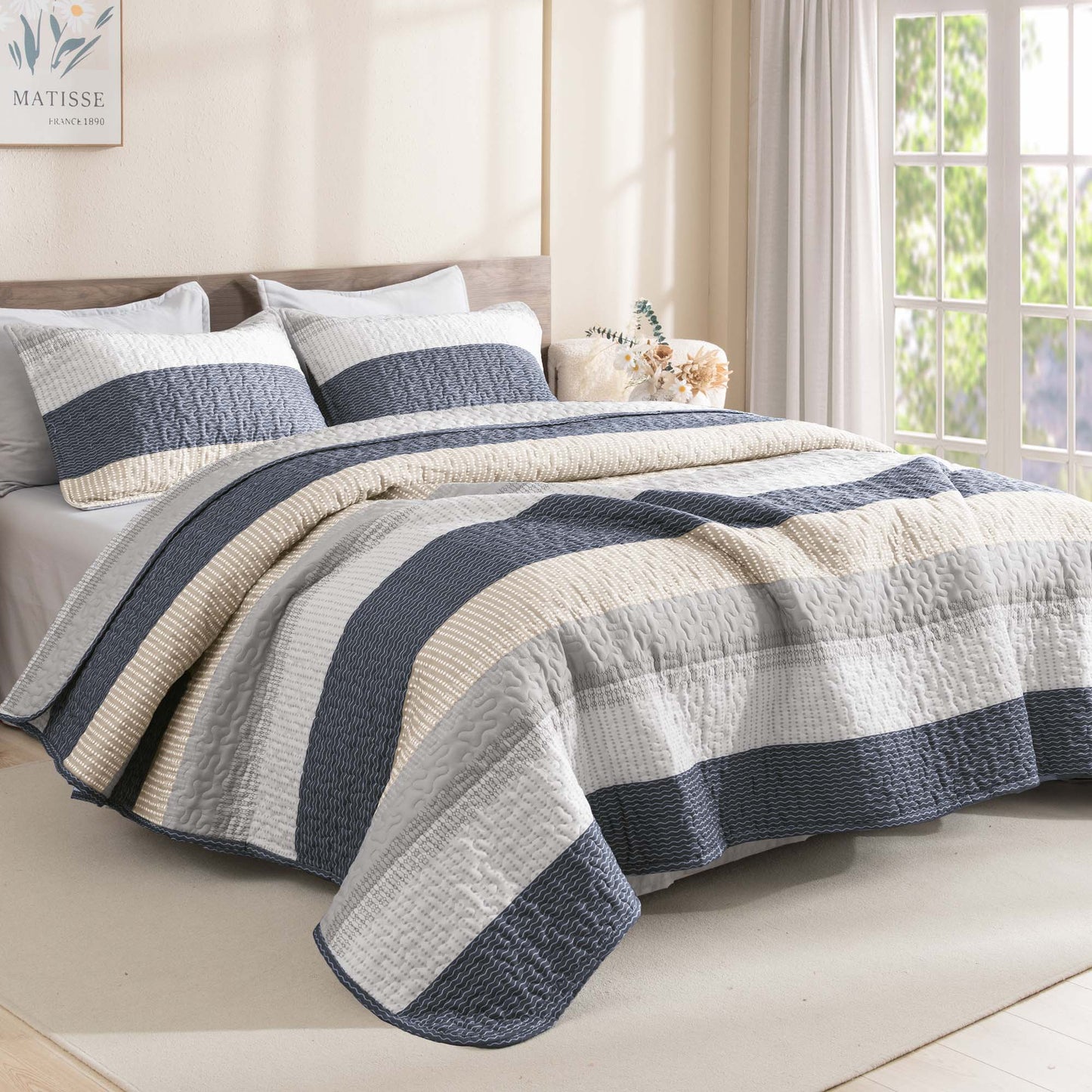 NoirZen™ Quilt Set — Wrap Yourself in Bold Style and All-Season Cloudlike Comfort