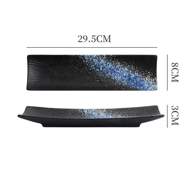 Liora — Minimalist Ceramic Sushi Plate with Elegant Design