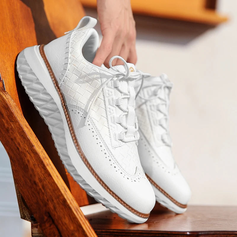 Elynto — Lightweight Genuine Leather Sneakers with Orthopedic Support