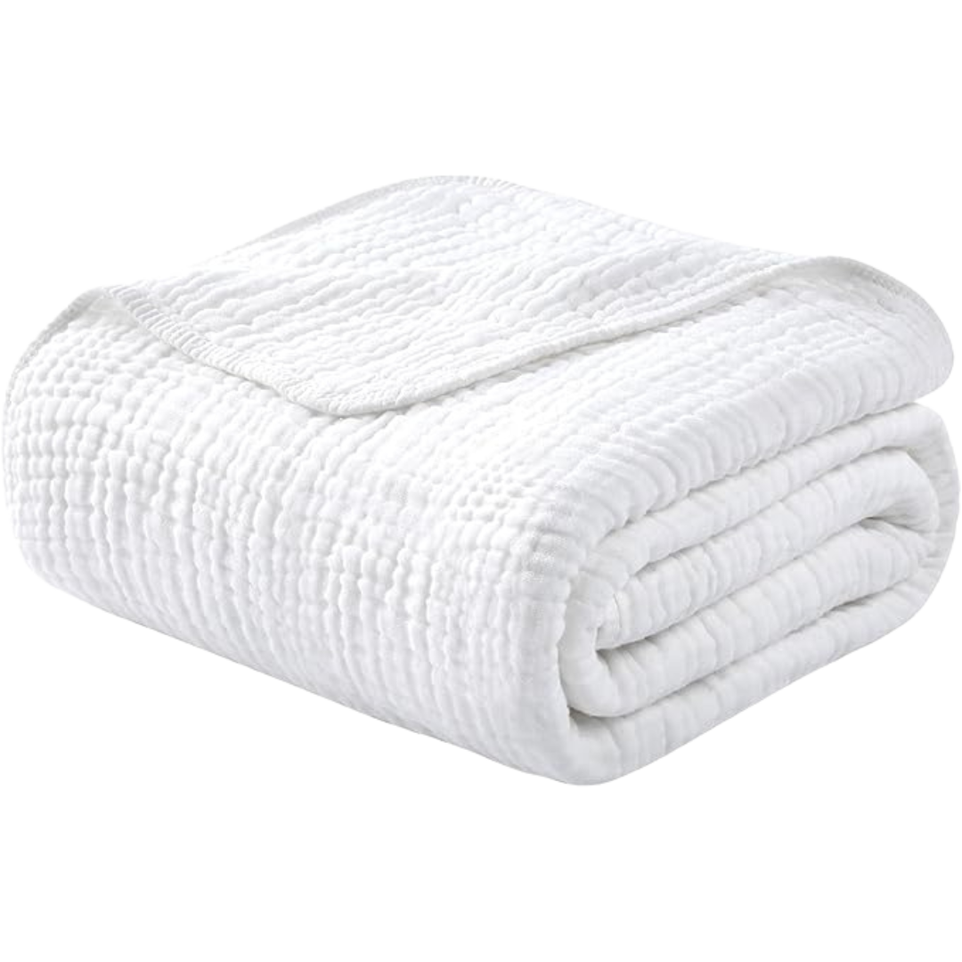 Avrena — 100% Cotton Muslin Blanket with Breathable Softness