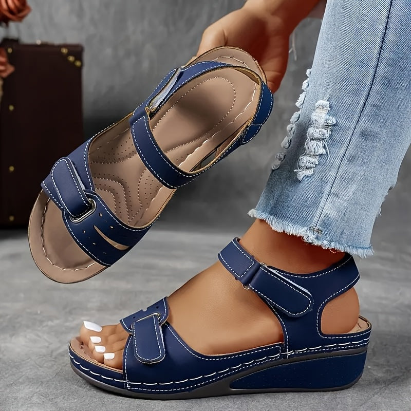 Solarexa™ Cushioned Wedge Sandals — Enjoy Pain-Free Steps and All-Day Refreshing Comfort