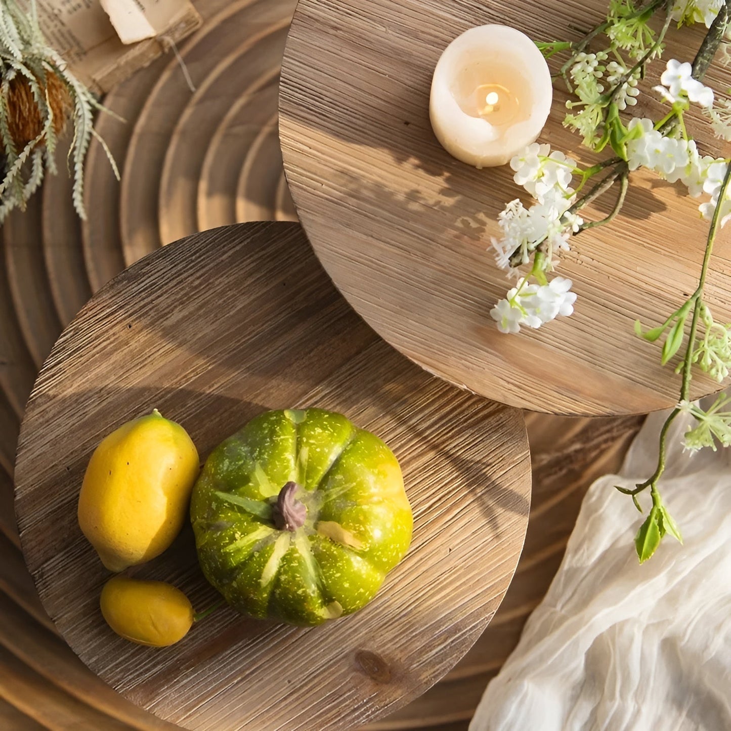 Arlen — Handcrafted Vintage Wooden Display Tray with Distressed Finish
