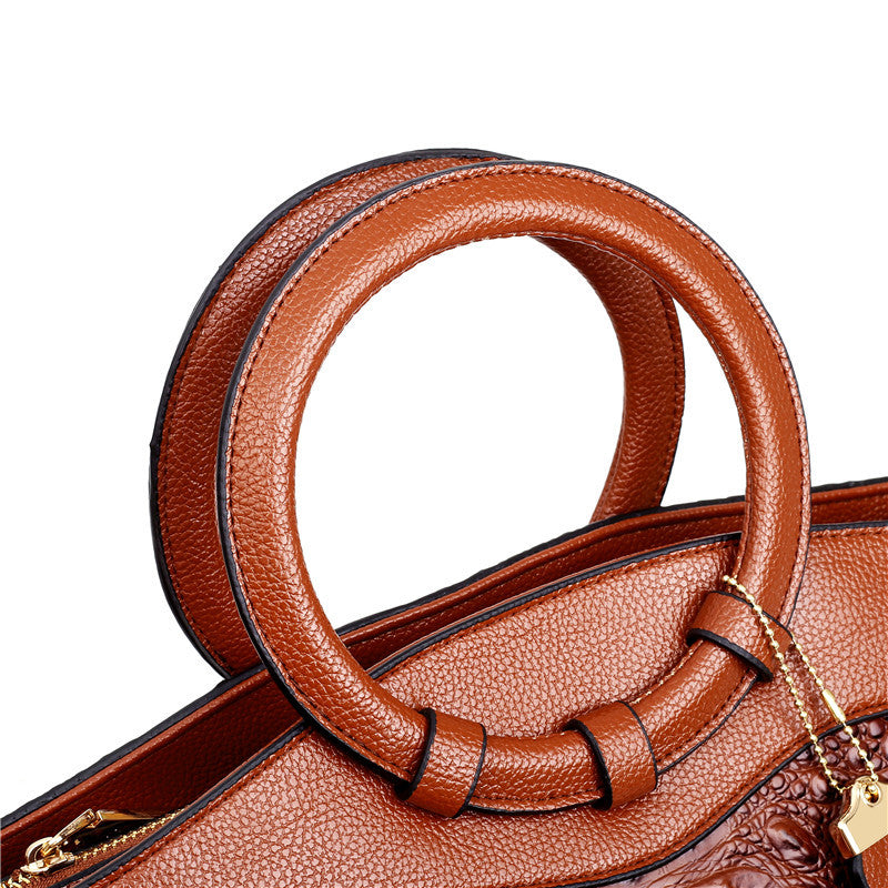 Norla — Vintage Croc Handbag with Convertible Design
