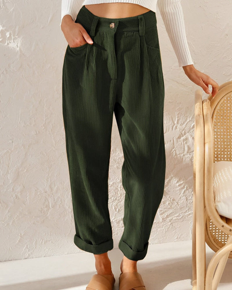 Renly — Comfortable Corduroy Trousers with Lightweight Fit