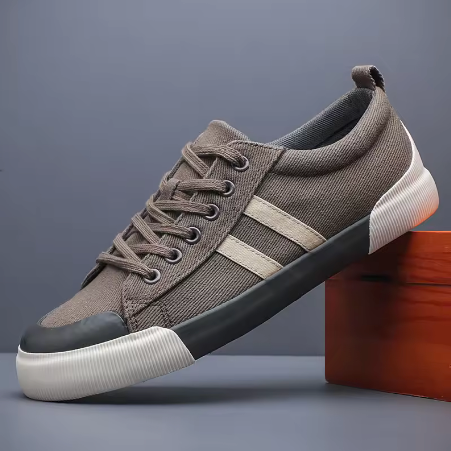 Noven — Breathable Canvas Shoes with Lace-Up Comfort