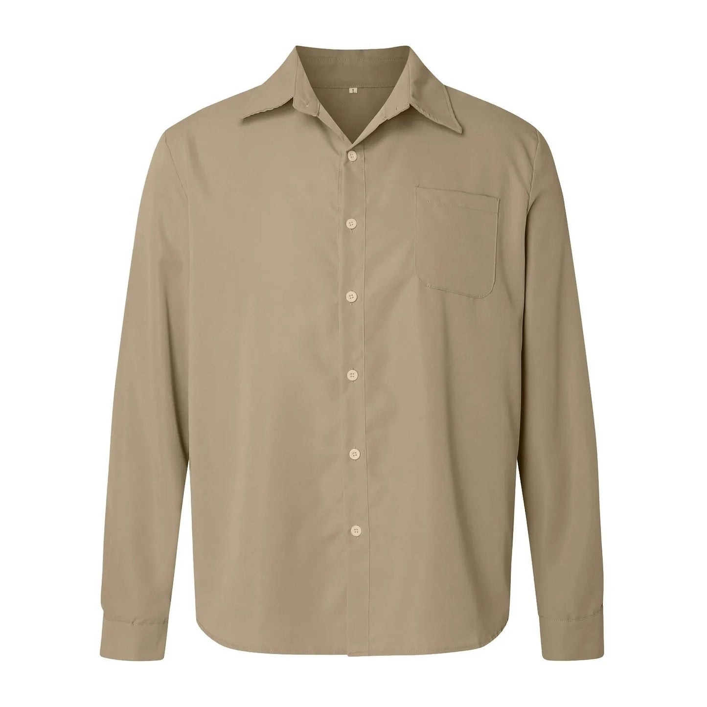 Orven Textured Button-Up Shirt — Tailored Cotton Shirt with Soft Brushed Finish