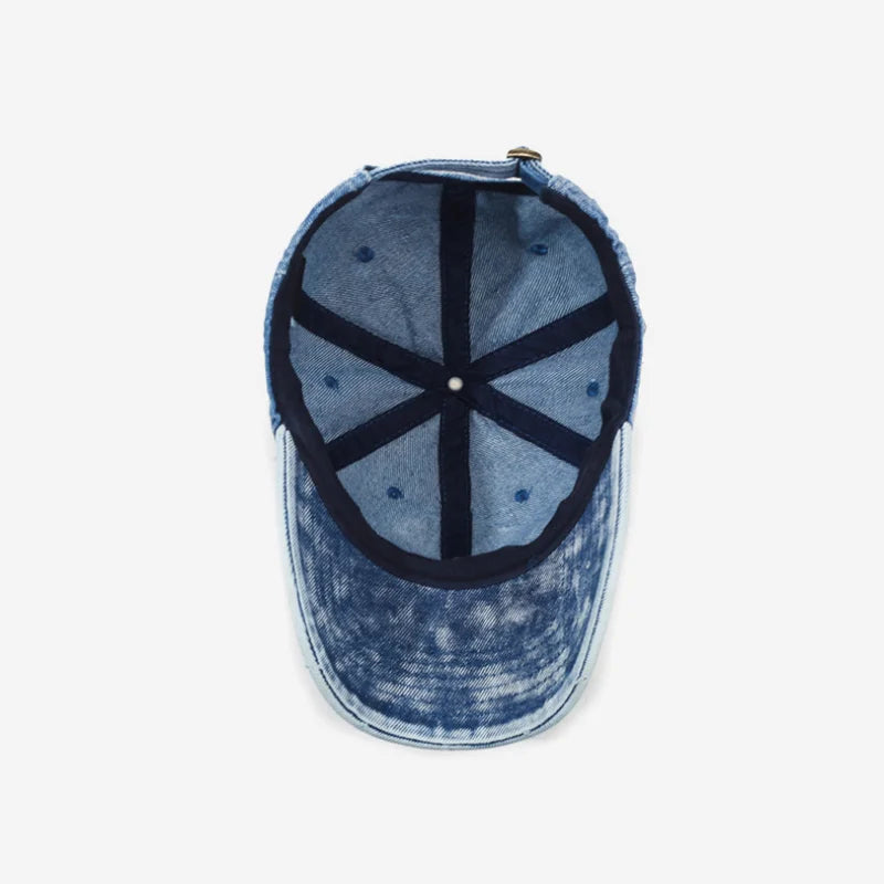 Norla Cap — Vintage Denim Sports Hat with Adjustable Fit