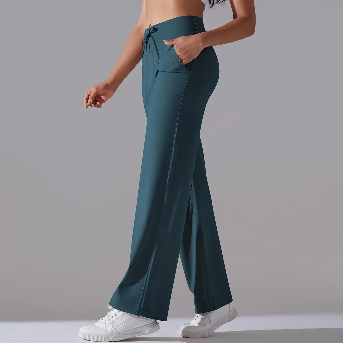 Jovenna — Wide-Leg Contour Pants with Soft 4-Way Stretch Fabric