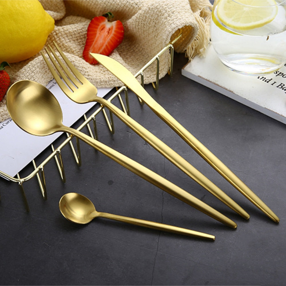 NovaLuxe™ Gold Cutlery — Turn Every Meal into a Showstopper of Lasting Luxury