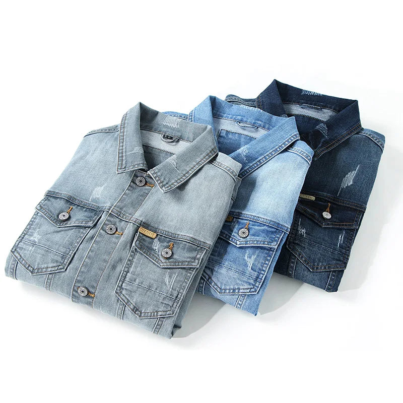 Bone-Hard Denim Jacket™ — Command Respect with Every Powerful Fade and Unstoppable Edge