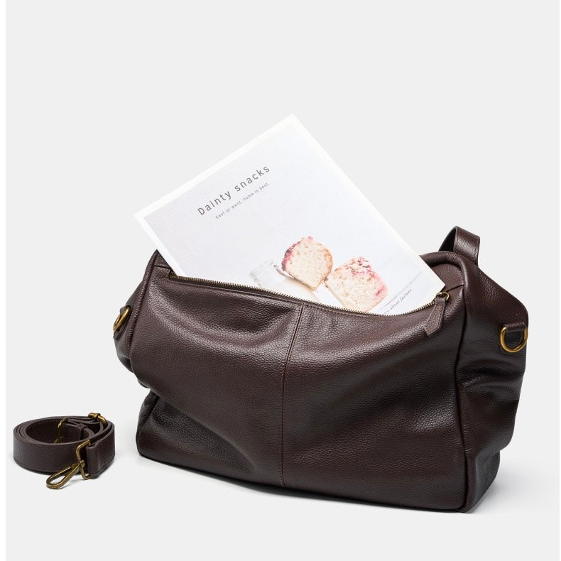 Lioren — Women's Genuine Leather Soft Minimalist Casual Tote Bag