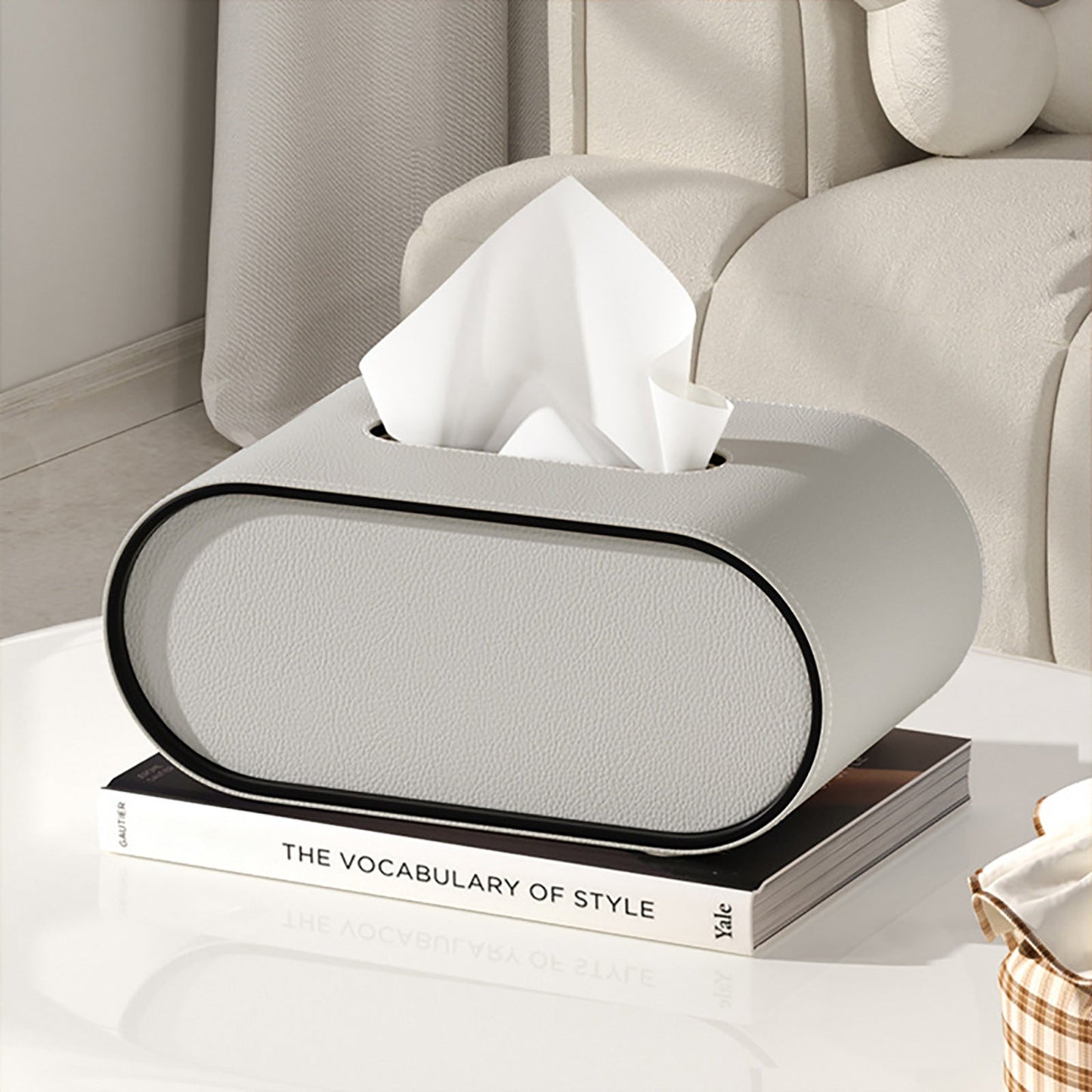 Oval Leather Tissue Box™ — Elevate Everyday Essentials into Stunning Luxury